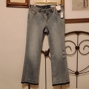 GAP Long & Lean Low Rise Stretch Jeans Light Tint Size 32 NWT